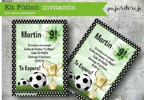 Kit Cumpleaños Futbol   $ 150,00 en MercadoLibre ...