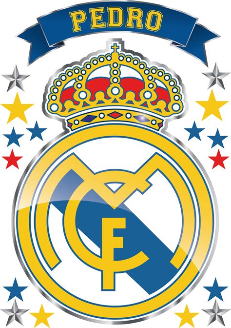 Kit De Vinilo Escudo Real Madrid Con Tu Nombre ...