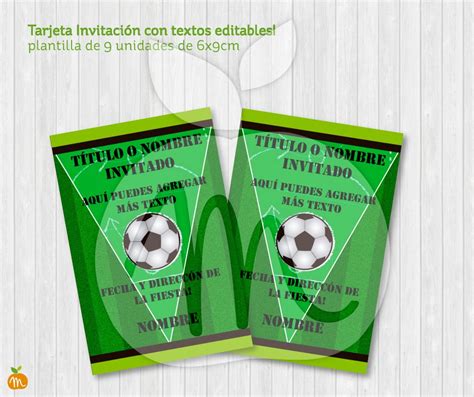 Kit Imprimible Con Textos Editables   Fútbol   Cumpleaños ...