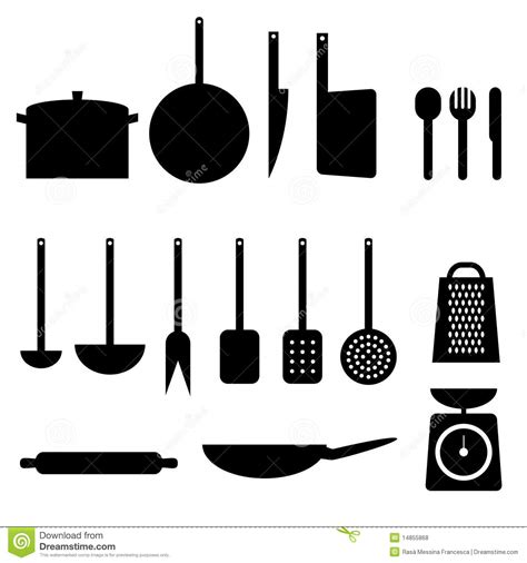 Kitchen items stock vector. Image of appliance, group ...