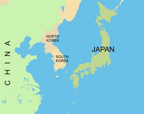 Korea China Map