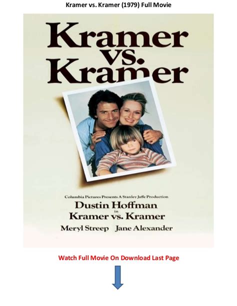 Kramer vs. Kramer  1979  | Watch New Release Movie ...