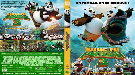 Kung Fu Panda 3 dvd cover  2016  R0 Custom