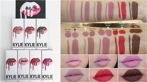 Kylie Cosmetics Lip Kit Lip Swatches on brown skin, Dupes ...