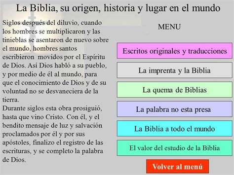L A B I B L I A LA BIBLIA es un libro extraordinario. Es ...
