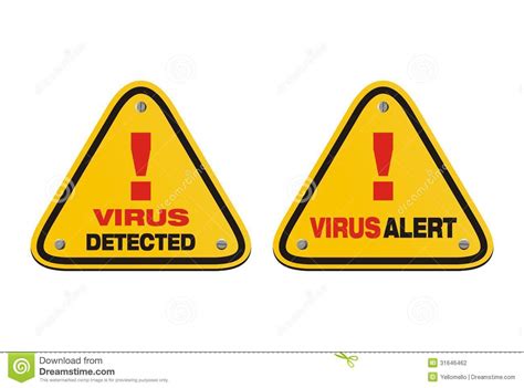 L alerte De Virus, Virus A Détecté   Des Signes De ...