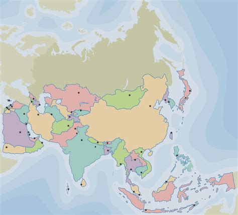 La alacena de las Ciencias Sociales: Mapa político de Asia ...
