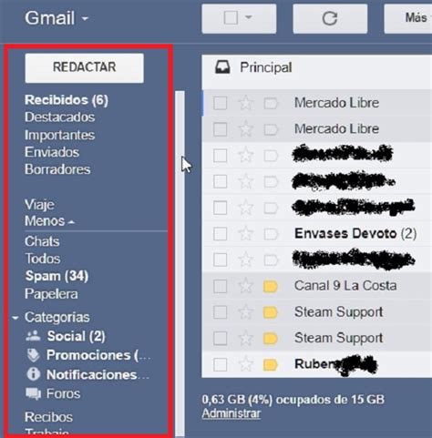 La bandeja de entrada de Gmail   Tecnología Fácil