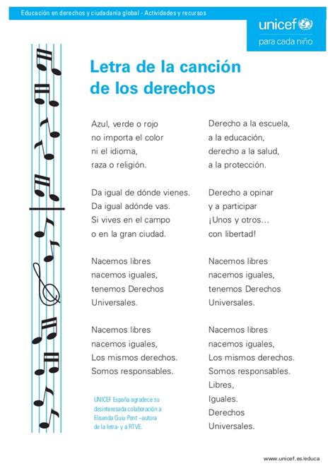 La canción de los derechos | UNICEF