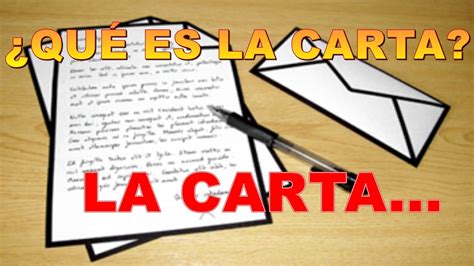 LA CARTA Y SUS CARACTERÍSTICAS  BIEN EXPLICADO    YouTube