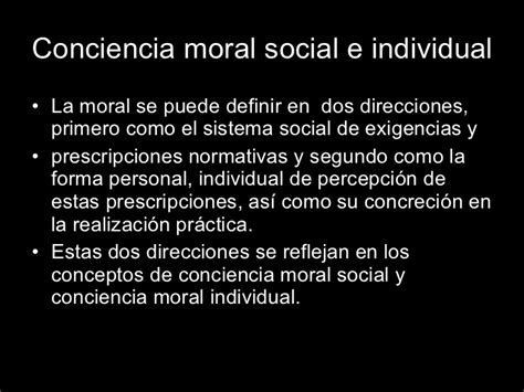 La Conciencia Moral Y La Individual
