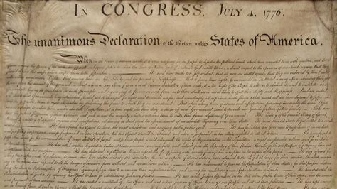 La Declaración de Independencia de Estados Unidos que ...