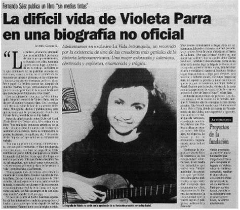 La difícil vida de Violeta Parra en una biografía no ...