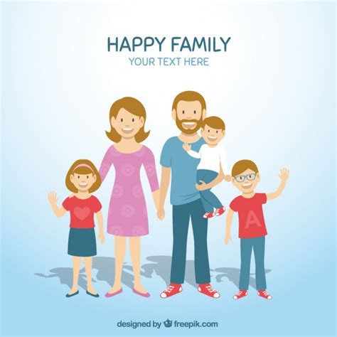 La familia feliz | Descargar Vectores gratis
