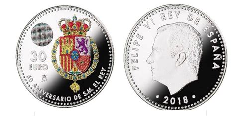 La FNMT emite una moneda de 30 euros para conmemorar el 50 ...