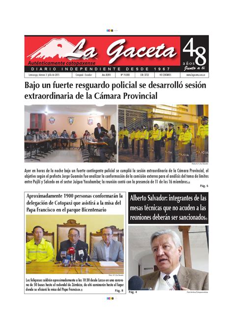 La Gaceta 3 julio 2015 by Diario La Gaceta   issuu