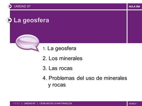 La geosfera 2. Los minerales 3. Las rocas   ppt descargar