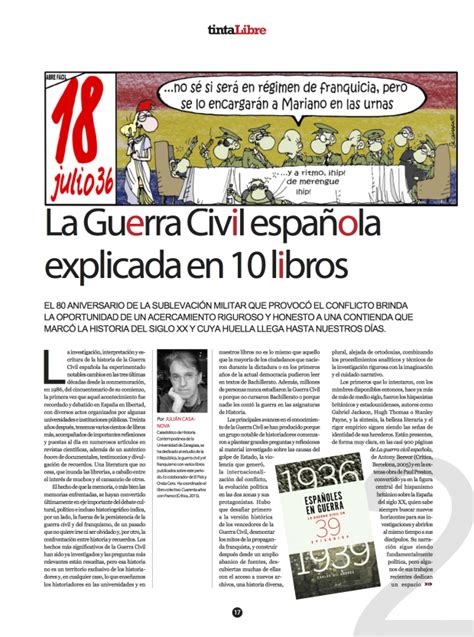 La Guerra Civil española explicada en 10 libros | Julián ...
