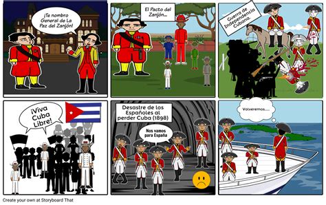 La Guerra de Independencia de CUBA Storyboard by sayu113