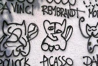 La historia del arte en un graffiti   Paperblog