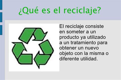 La importancia del reciclaje