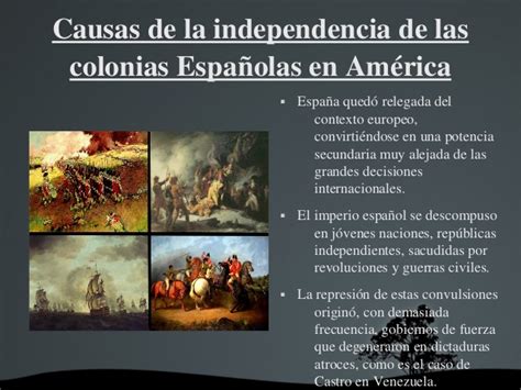 La Independencia de las Colonias Españolas. Alejandro y ...