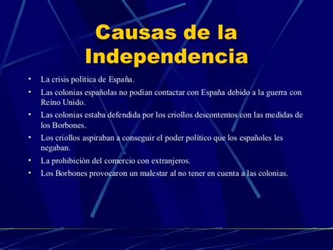 La independencia de las colonias españolas en américa