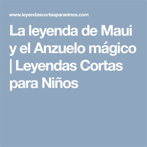 La leyenda de Maui y el Anzuelo mágico | Leyendas Cortas ...