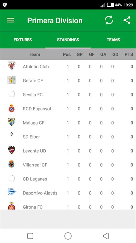La Liga 2017 18 Fixtures Android Apps on Google Play