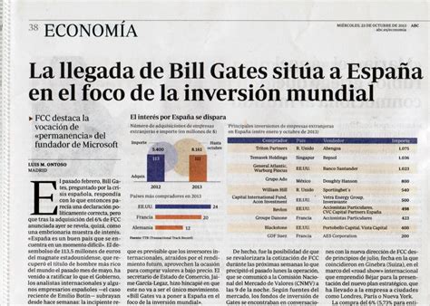 La llegada de Bill Gates sitúa a España en el foco de la ...