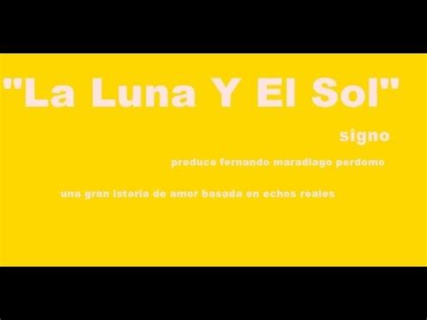 La Luna Y El Sol    la letra   cancion romantica   YouTube