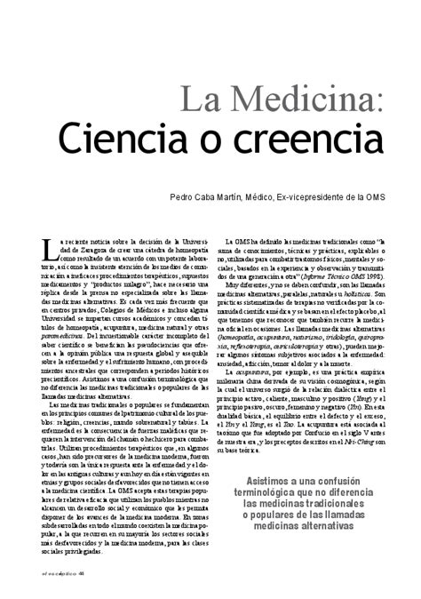 La medicina: Ciencia o creencia | ARP Sociedad para el ...