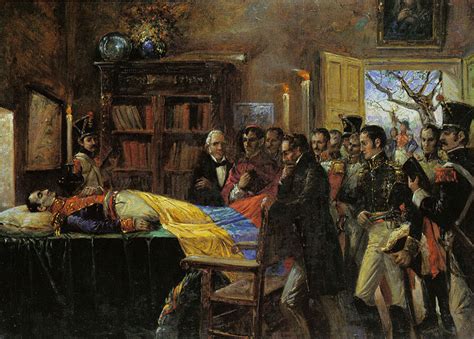 La muerte de El Libertador Simón Bolivar  óleo del pintor ...