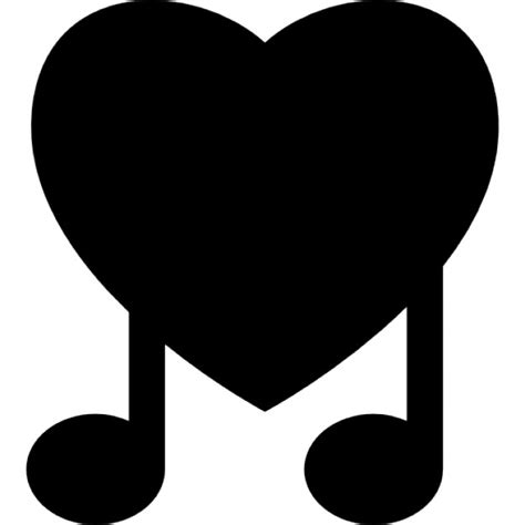 La música símbolo de amor | Descargar Iconos gratis