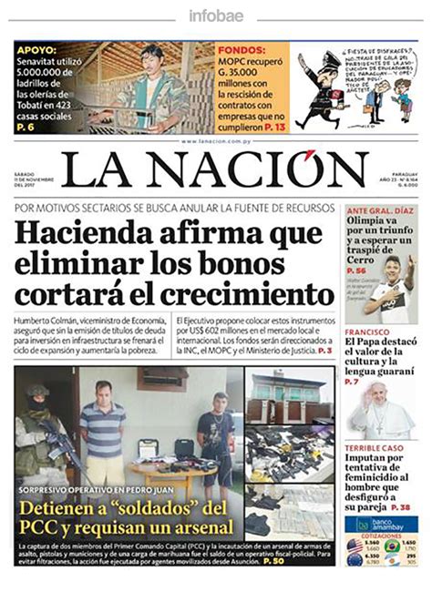 La Nación, Argentina, 11 de noviembre de 2017 – 25 ...