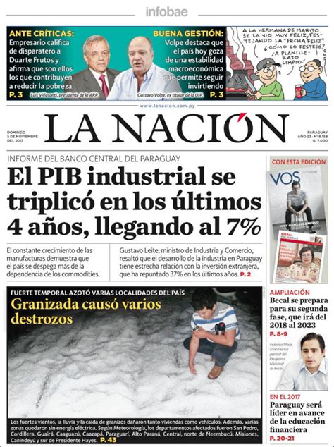 La Nación, Paraguay, 5 de noviembre de 2017 | Renuevo ...