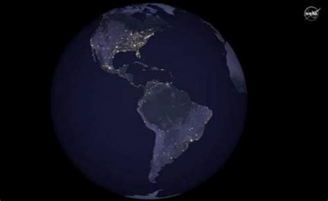 La NASA muestra imágenes de la Tierra de noche