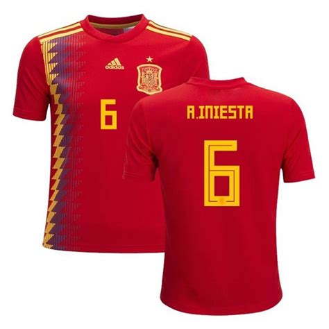 La Nueva Camiseta de Iniesta España 2018 ENVIO GRATIS DHL ...