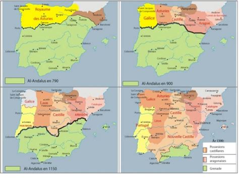 La península ibérica en la Edad Media.