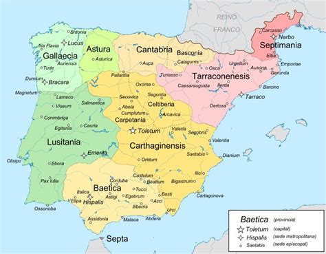 La Península Ibérica en tiempo de los visigodos ...