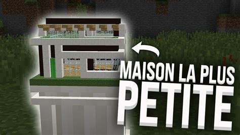 LA PLUS PETITE MAISON EN REDSTONE DU MONDE ! YouTube
