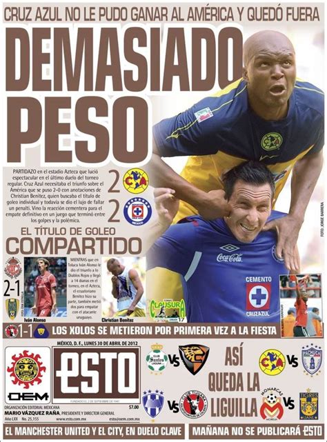 La prensa del lunes 30/04/2012   Futbol Sapiens