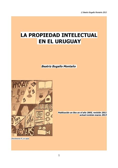 La Propiedad Intelectual en el Uruguay by Beatriz Bugallo ...