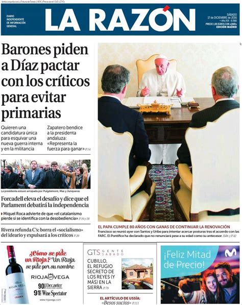 La Razon  17/12/2016    La Prensa Diaria