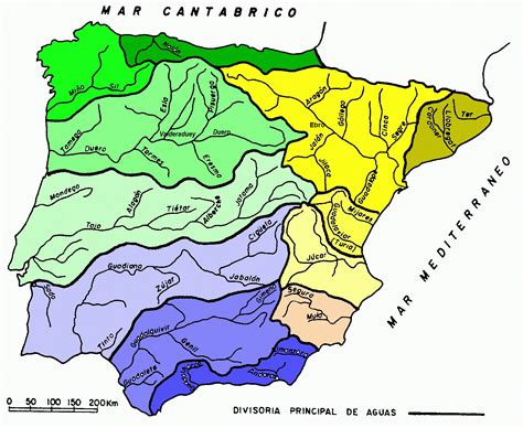 La red fluvial en la Península I