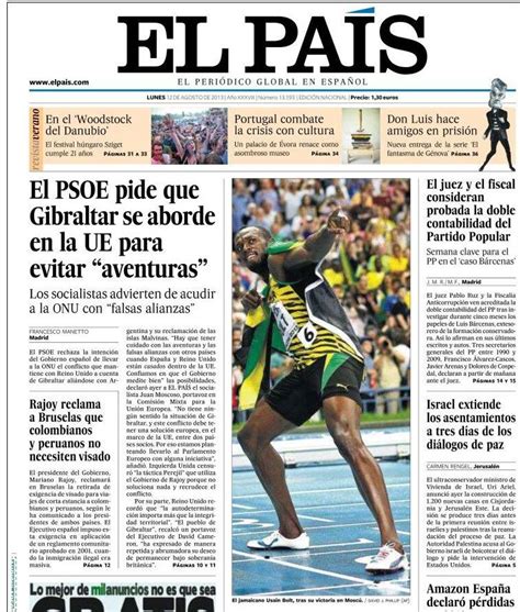 La redacción de  El País  contempla perpleja cómo se trata ...