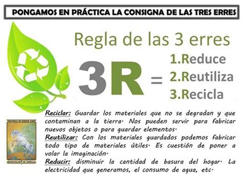 La regla ecológica más importante: definición de las 3R