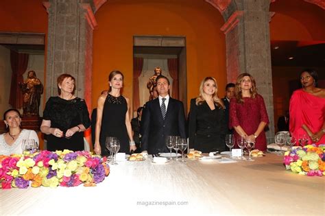 La reina Letizia, cena oficial con Peña Nieto y su esposa