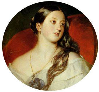 La reina Victoria en 1843 .  retrato de Franz Xavier ...