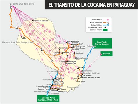 La ruta de la cocaína en Paraguay   E a